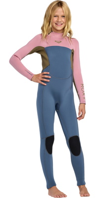 2026 Roxy Junior Prologue+ 4/3mm Back Zip Wetsuit 26RW213508 - Ash